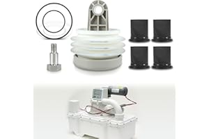 XYUEE Fits for Dometic Sealand 385230980 Pump Bellow Kit, 385310076 Duckbill Valve (4 Pack) and 385310151 O-Ring (2 Pack) Replace for S, T, J series Vacuum Pump for RV and Boat Toilet Vacuum Pump System