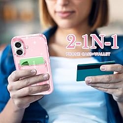 Petocase for iPhone 16 Wallet Case Card Holder Slot