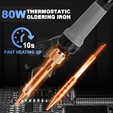 Flintronic 80W LCD Soldering Iron Kit 180-520°C 15 in 1 Digital Temperature view 6