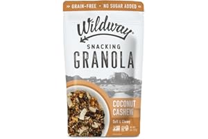 Wildway Keto Granola | Coconut Cashew | Grain-Free, Certified Gluten-Free Cereal | Vegan, Low Carb | No Sugar Added | Paleo-Friendly | Non-GMO Fruit & Nut Clusters | Nutrient-Rich Snack, 8 oz