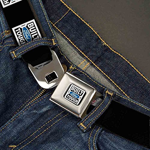 Built Ford Tough Logo2 Black/white/blue Seatbelt Belt