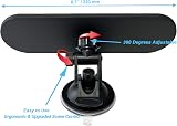 Kitbest Rear View Mirror for Driving Test Adhesive Interior Suction Cup 220x64mm view 5