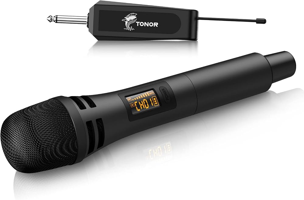 TONOR Wireless Microphone TW310 UHF 6.35mm Receiver 5 Channels 200 ft