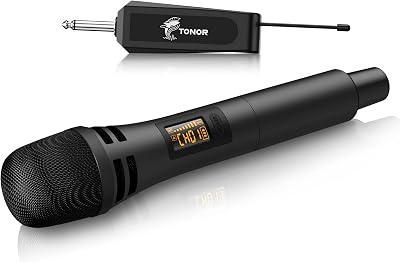 TONOR Wireless Microphone TW310 UHF 6.35mm Receiver 5 Channels 200 ft