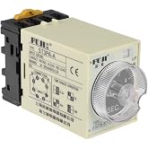 uxcell 24VAC/DC 5S 8 Terminals Range Adjustable Delay Timer Time Relay ST3PA-A with Base