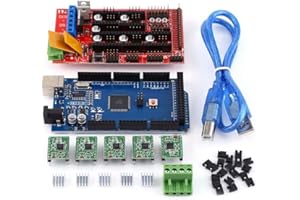 YANMIS 3D Printer Kit, 3D Printer RAMPS 1.4 Controller + MEGA 2560 R3 + A4988 with Heatsink USB Cable Jumper Kit,Small Package,Low Cost