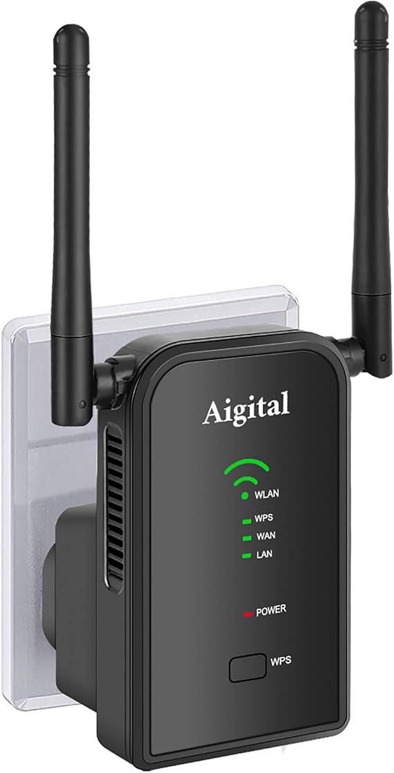 Répéteur WiFi 300 Mbps 2.4 GHz - Amplificateur De Portée Avec Port Ethernet, 4 Modes, Compatible Tous Box