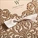 Graces Dawn 100pcs Laser-cut Lace Flower Pattern Wedding Invitations Cards(set of 100pcs) and Blank Cards and Envelopes 6 x 6