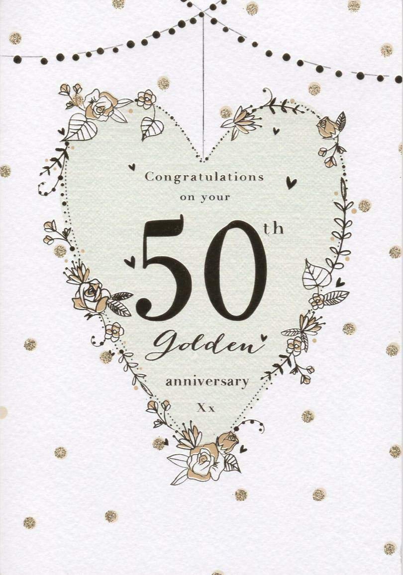 ICG 50th Golden Wedding Anniversary card