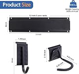 Poweka 32 Inch Bike Storage Rack 4 Bike Wall Mount with 3 Helmet Hooks view 3