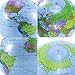 10x Inflatable World Earth Globe Atlas Map Beach Ball Geography Education Toy