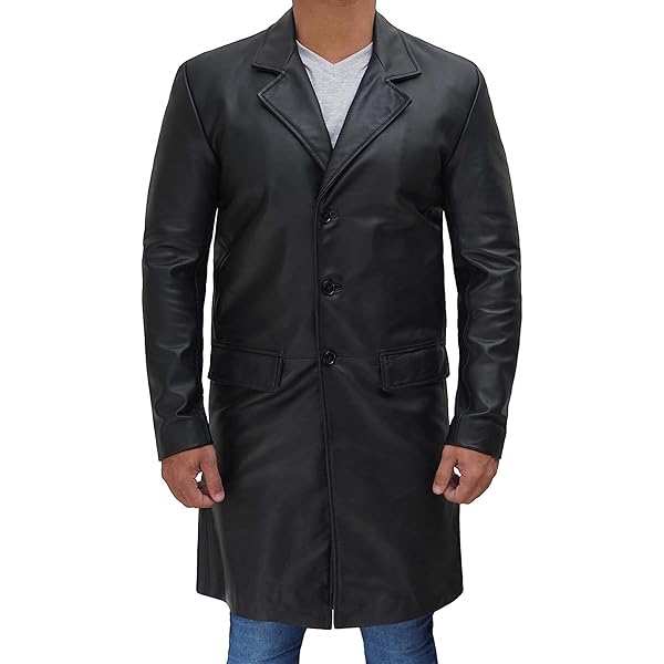 Leather Trench Coat Mens Elevate Your Wardrobe With Modern Green
