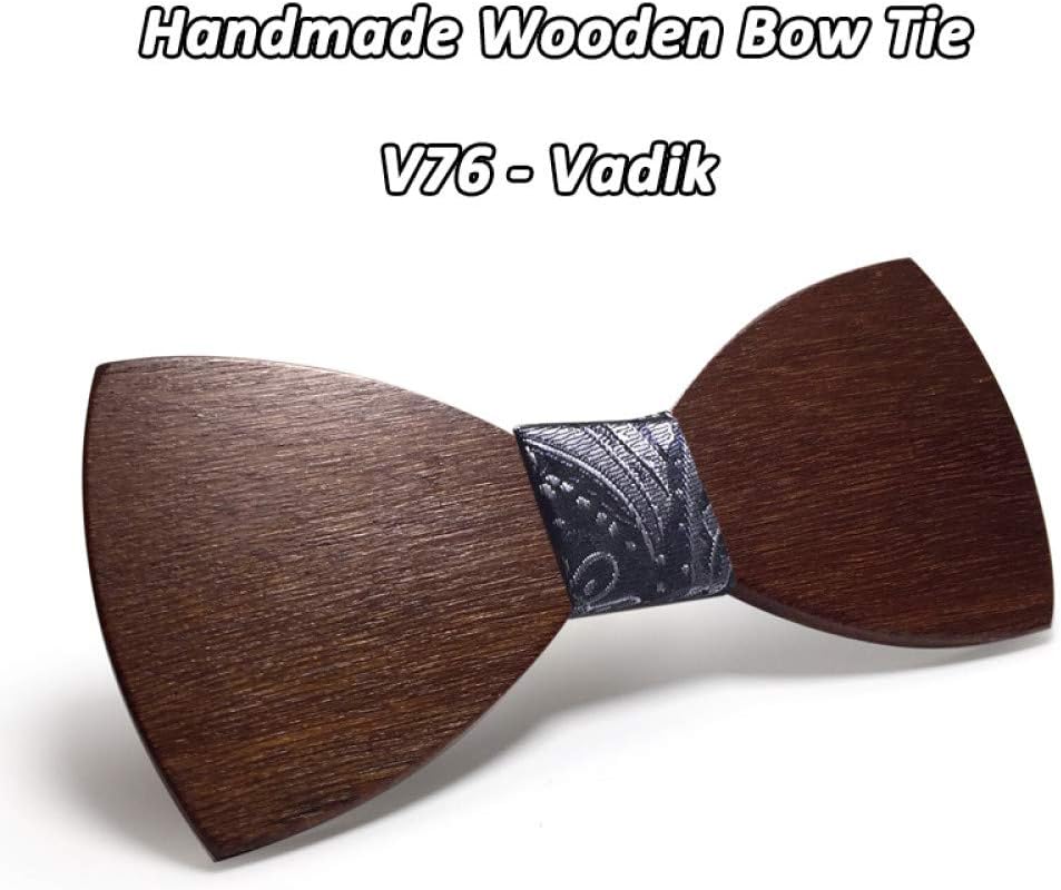 ZHENZHIA Western wedding decoration classic Wooden Bow Tie Classic Men Balck Bowtie Ties