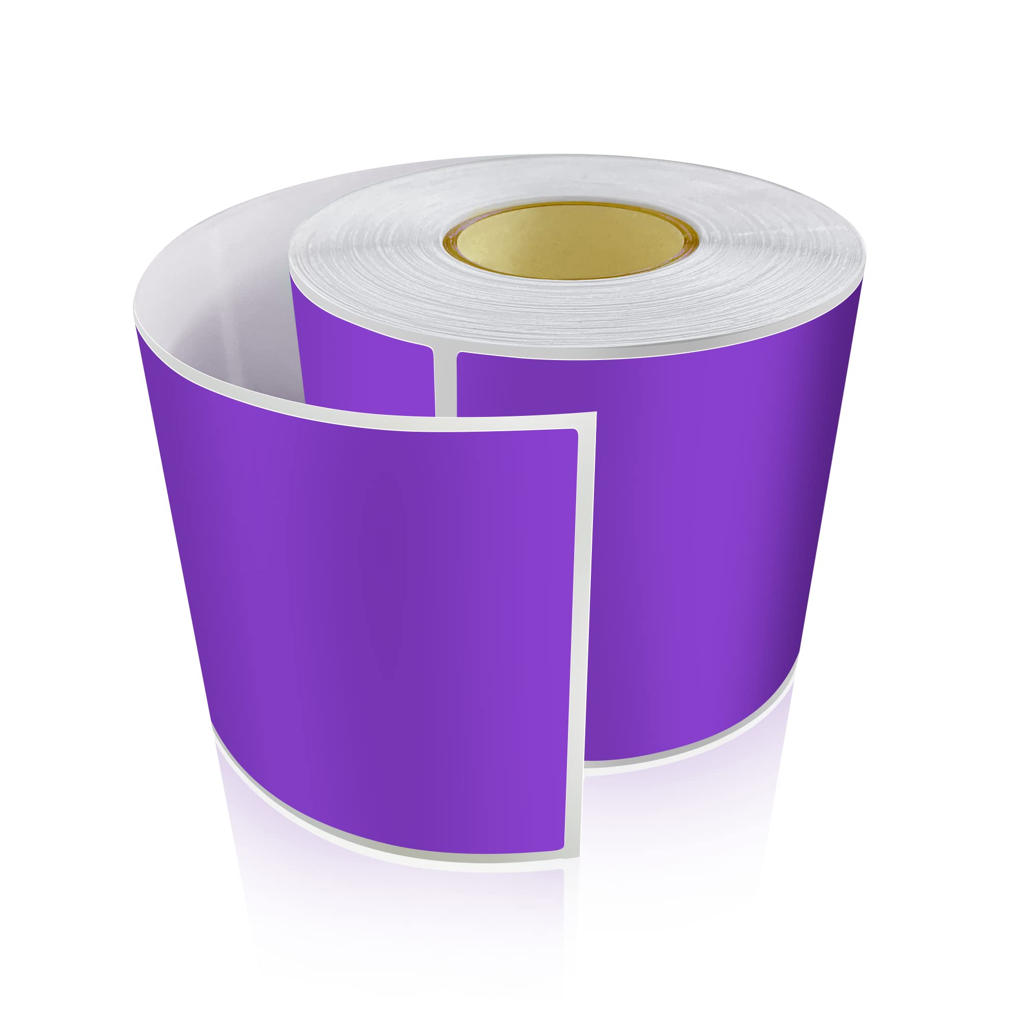 Rectangular Stickers Purple 12.7 x 7.6 cm Colour Code Labels Vinyl Floor Sticker Waterproof Removable Roll of 200