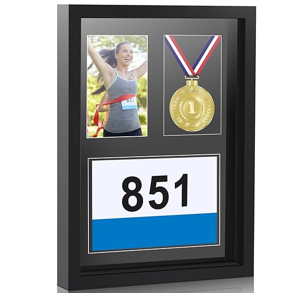 RATTANVIEW MEDAL DISPLAY FRAME SHADOW BOX 3 IN...
