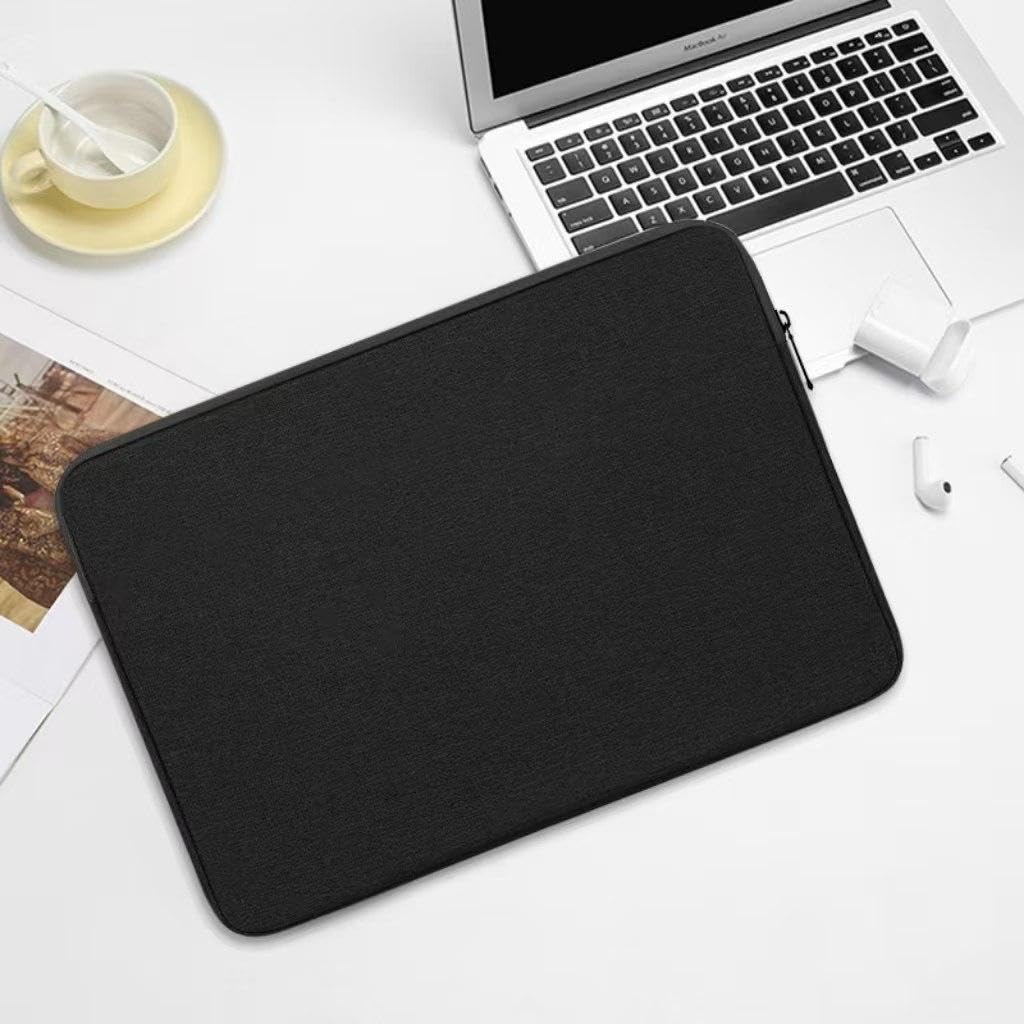 BoxWave Case Compatible with Ratta Supernote A5 X2 Manta - QuickZip PlushSuit, Dual Zipper Sleeve Pouch Case with Soft Interior - Jet Black