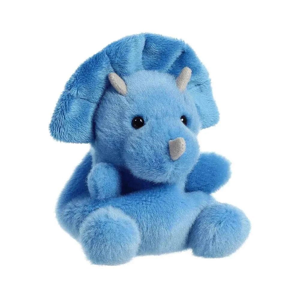 Aurora, 33616, Palm Pals Tank Triceratops Dinosaur, 5In, Soft Toy, Blue