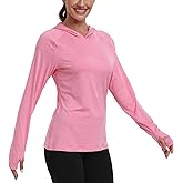 RIMLESS 7 Women's UPF 50+ Sun Shirt with Hoodie Long Sleeve Hiking Fishing Outdoor Sweatshirt Lightweight Hoodie