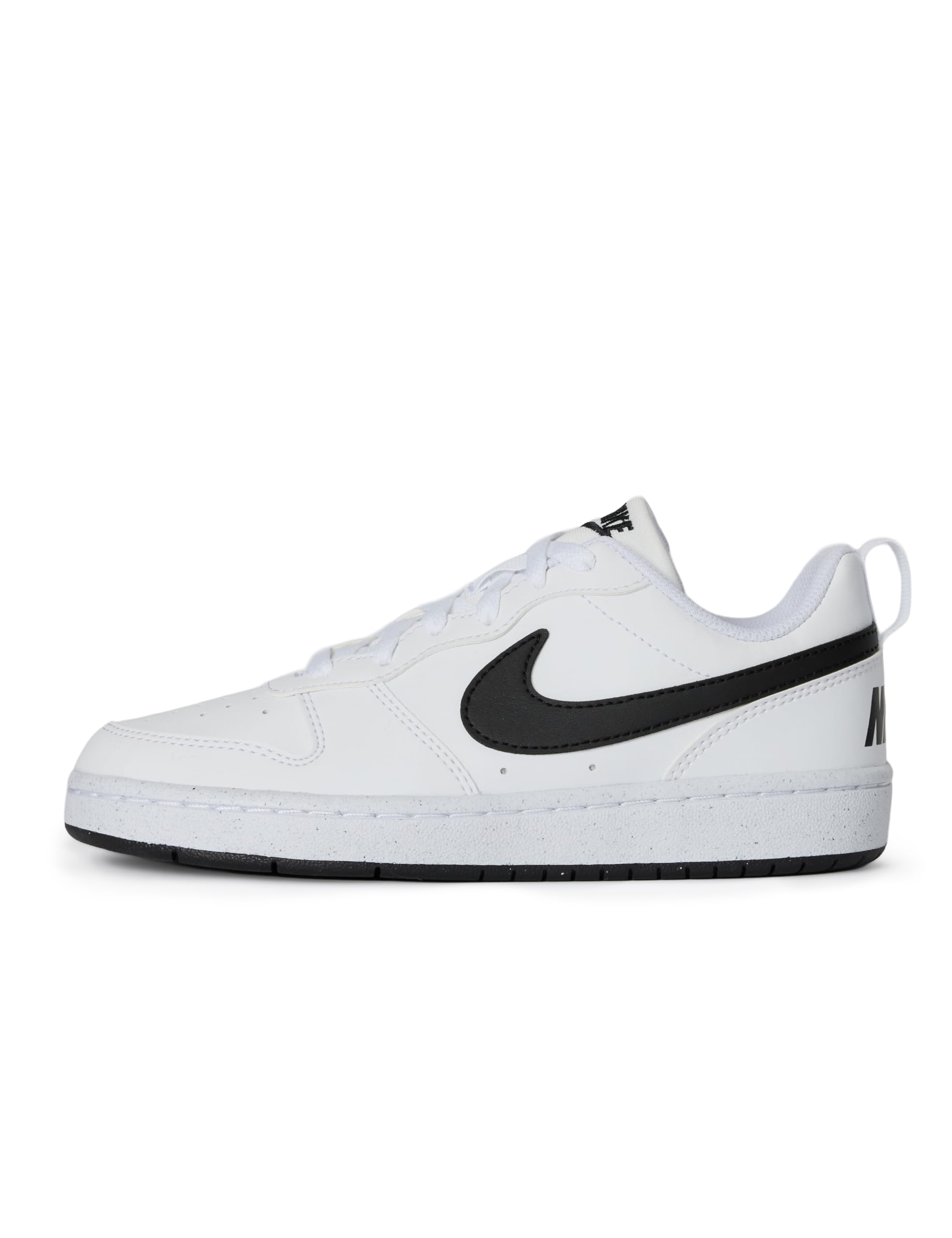 Nike Big Kid's Court Borough Low Recraft Shoes, White/Black, 5Y Image