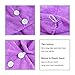 SOFTOWN Microfiber Hair Drying Turban Towel Ultra Absorbent with 2 Buttons for Long Hair, 1 Pack, Purple, 11 x 28 inch