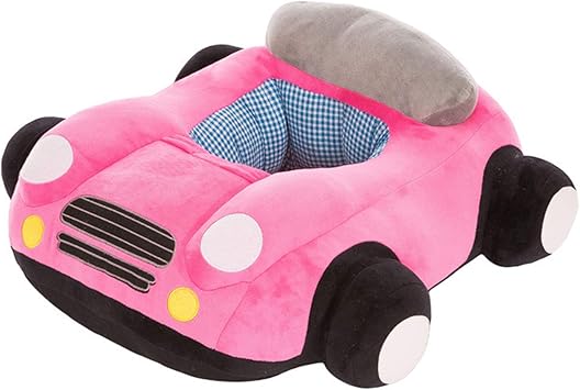 Amazon Co Jp 子供の豪華な座席 創造的な車のおもちゃの座席 快適な椅子 赤ちゃんクッションソファ 赤ちゃん 子供たちに適しています ピンク ホーム キッチン
