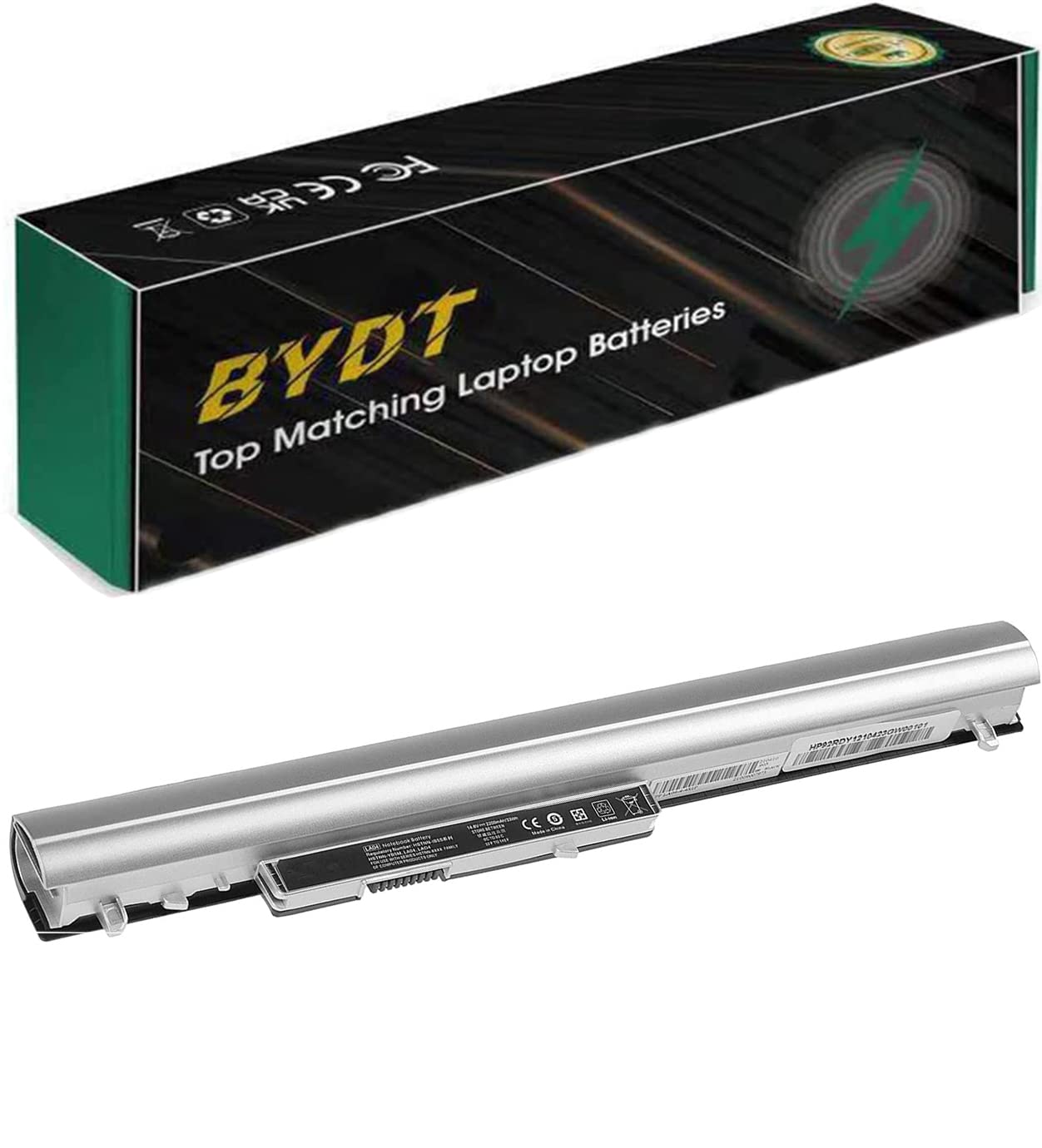 BYDT LA04 LA04DF Laptop Battery 728460-001 HSTNN-YB5M for HP Pavilion 15-N013SA 15-N097SA 15-N032SA 15-N096SA 15-N065SA 15-N070SA, TPN-Q129 -Q130 -Q132,F3B96AA,HSTNN-Y5BV HSTNN-UB5N 14.8V 41Wh