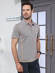 Men's Casual Polo Shirts Classic Short Sleeve