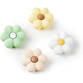 CasosexploreLab Thumb Grips for Nintendo Switch 2, Cozy Daisy Joystick Caps, Soft Silicone Thumb Stick Cover for Switch 2 Joy