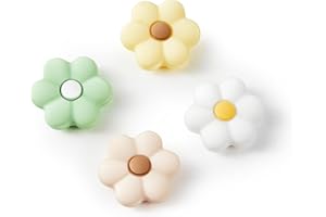 CASOSEXPLORELAB Thumb Grip Caps Compatible with Nintendo Switch, Cozy Daisy Jostick Caps for Nintendo Switch Lite/OLED, Floral Silicone Joycon Grips Cover Switch Accessories-4PCS Sage Green/White Cozy Gaming (Daisy)