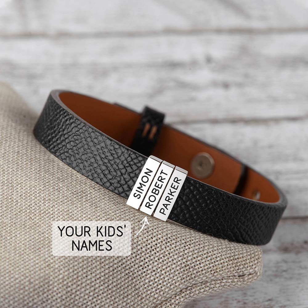 fathers day personalized bracelets