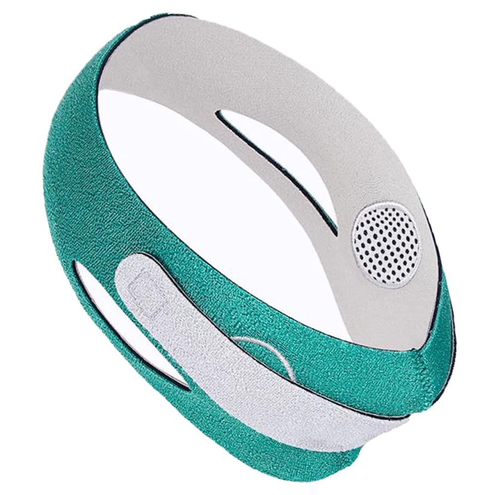 Face Slimming Strap Facial Muscle Exerciser Reusable Double Chin Reducer Double Chin Lifting Belt for Women and Men Green