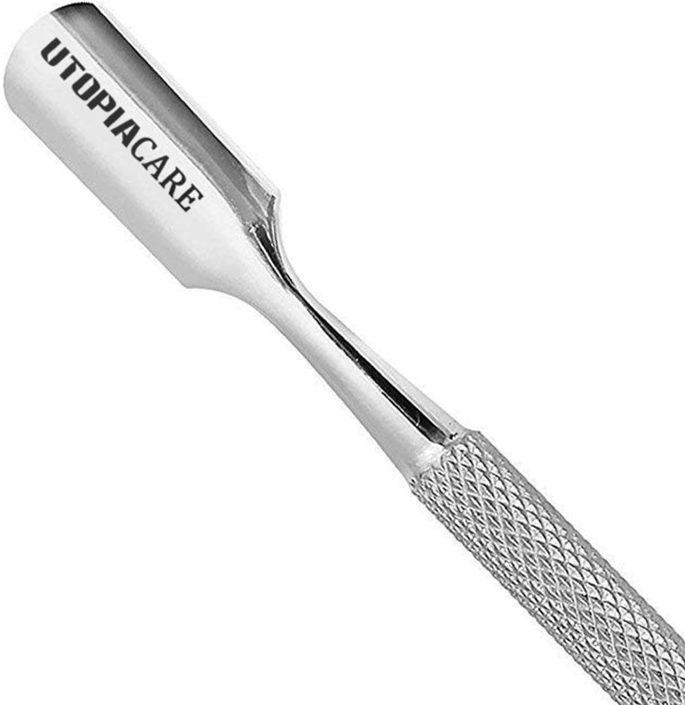 Cuticle Pusher and Cutter - Professional Grade Stainless Steel Cuticle Remover and Cutter - Durable Manicure and Pedicure Tool - for Fingernails and Toenails: Beauty