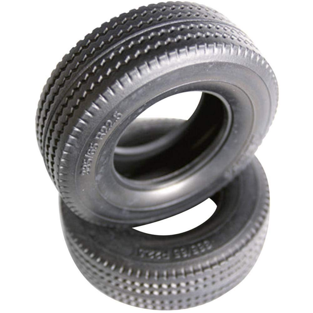 TAMIYA 56528 1:14 Truck Tyres 30 mm Road Profile 1 Pair