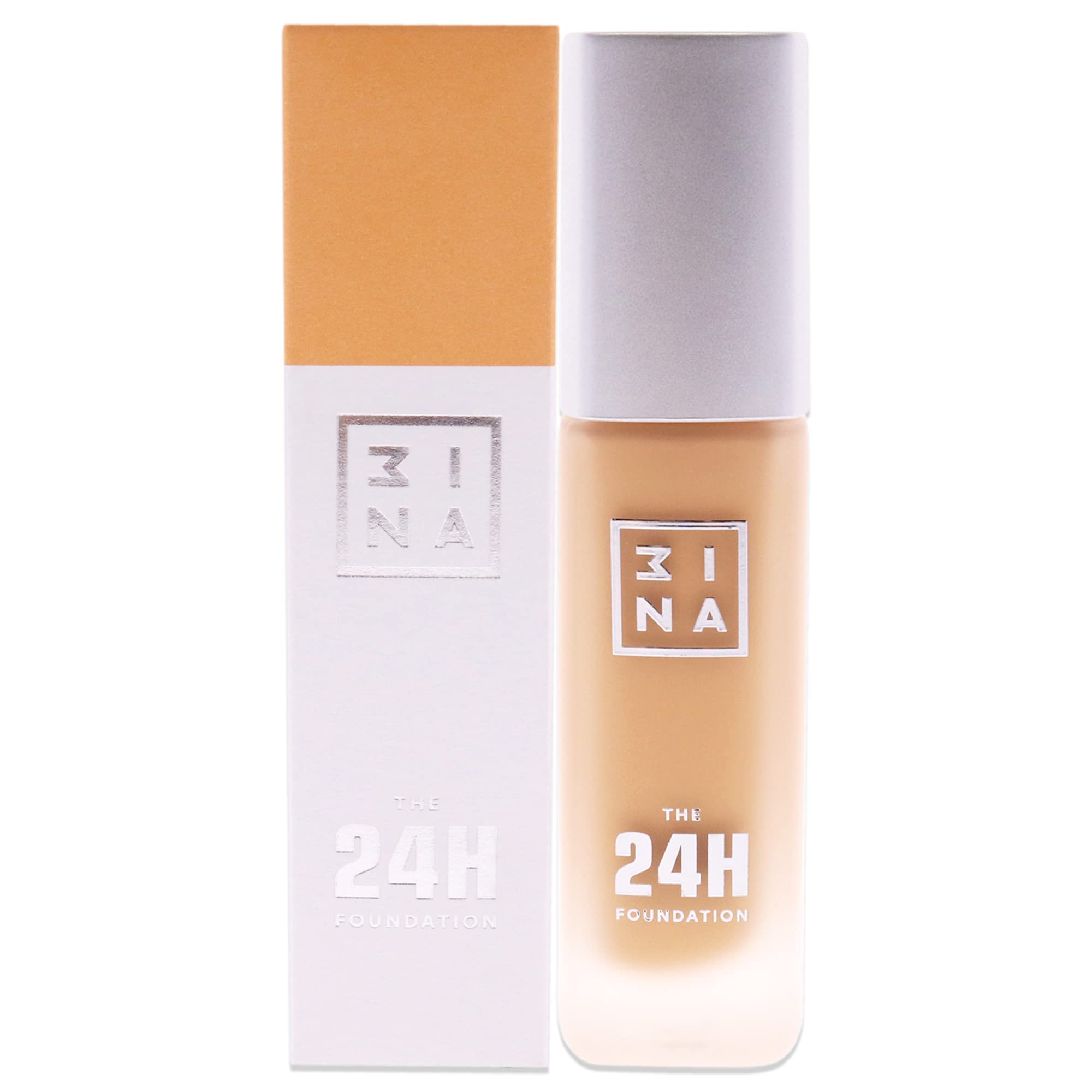 3INA 24H Waterproof Liquid Foundation - Medium Yellow, Matte Finish, Full Coverage, Vegan & Cruelty Free