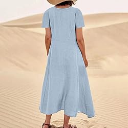 2024 Women 's Summer CottLinen Long Dress