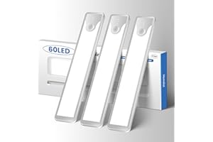 Homelist Under Cabinet Lighting, 3 Pack Motion Sensor Night Light Indoor, Rechargeable LED Closet Lights, Magnetic Wireless Under Counter Lighting for Home Stairs, Kitchen, Bedroom, Hallway (8 Inch)