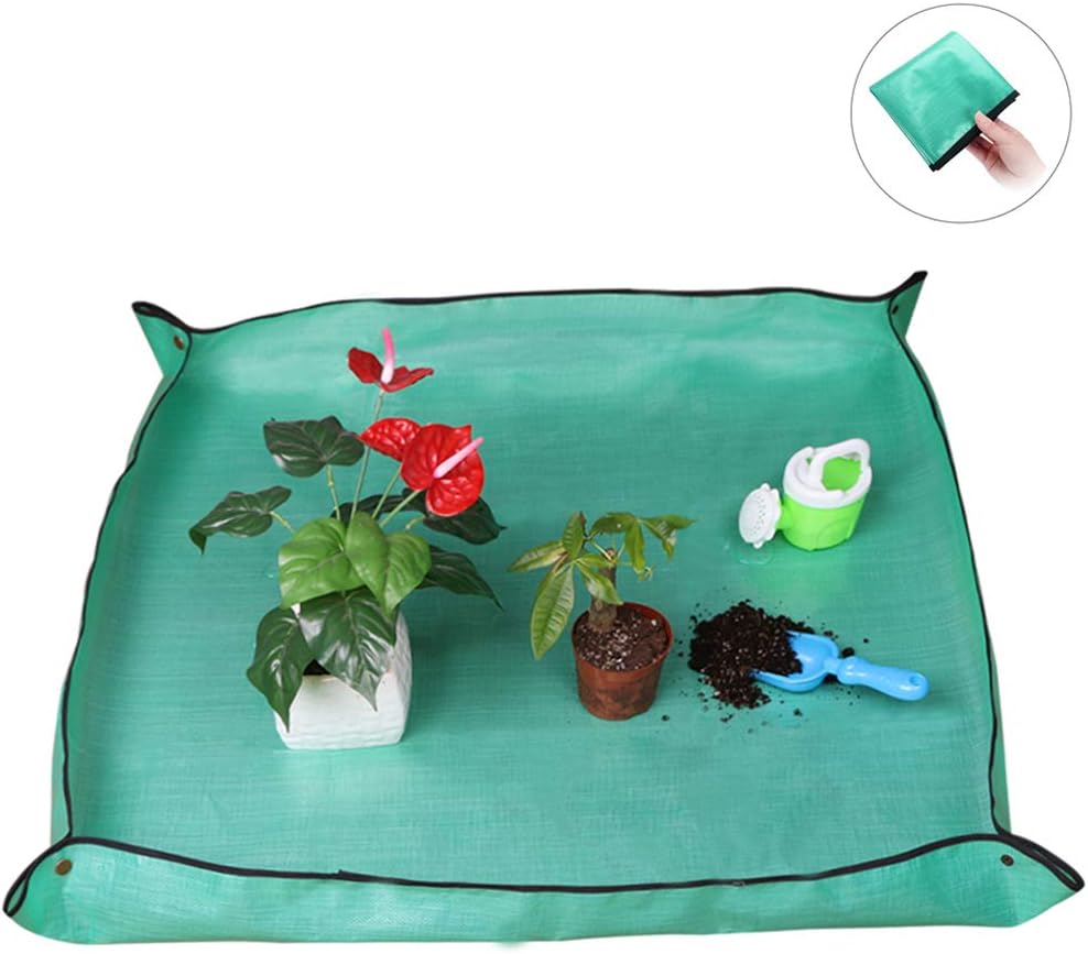 Ymeibe Plant Repotting Mat Waterproof Thicken PE Indoor