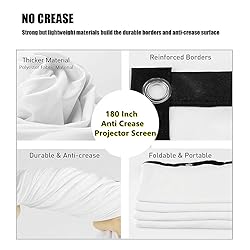 180 Inch Portable Projector Screen, YF2009SZ 16:9