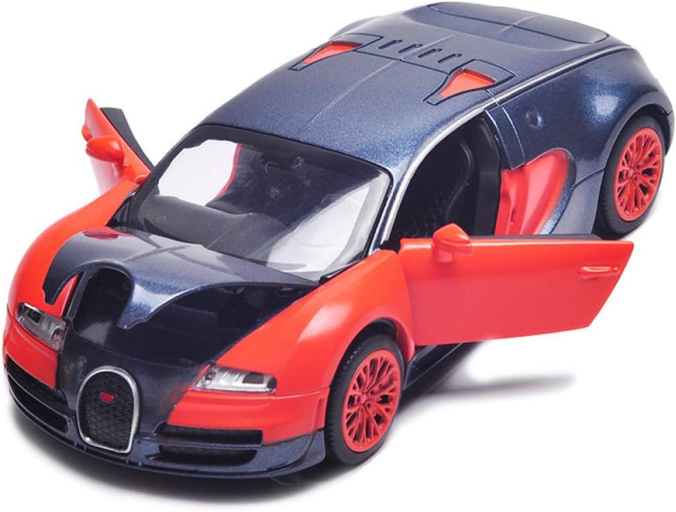 QAQW 1:32 Model Size 14Cm 3 Openable Doors W/Light&Music Toy Car 3 Colors