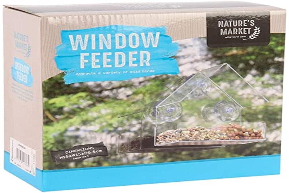 Kingfisher Window Bird Feeder, Transparent, BON-BFWINDOW