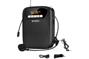 S278 15W Lightweight Portable Rechargeable Mini Voice Amplifier with Headset Microphone Supports Bluetooth/Recording/FM Radio