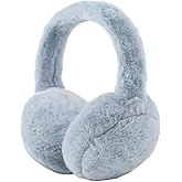 PESAAT Fluffy Ear Muff for Women Plush Earmuffs Kids Winter Earmuffs Girls Boys Cold Weather Ear Warmer