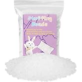 FTEVEN 1 lb/15.9oz Weighted Stuffing Beads Stuffing for Stuffed Animals | Premium Polyethylene Filler Bead, Plastic Transparent Stuffing Bead for Filling Bean Bags, DIY Crafts, Pillow Cushion