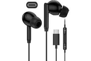 Wired Earbuds USB-C Headphones for Samsung Galaxy A17 A16 A36 S25 Ultra S24, Oneplus, Apple, Noise Cancelling in-Ear Ear Buds
