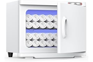 HYTOBP 22L Towel Warmer, Large Hot Towel Warmer for Spa, 2-in-1 Professional Cabinet for Facials Esthetician Beauty Salon and Barber(White)