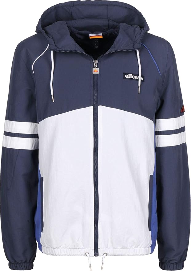 ellesse piping panel full zip hoodie