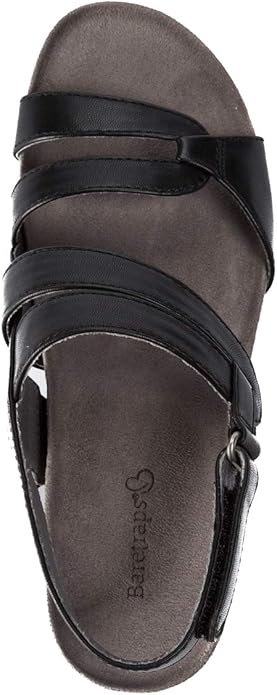 navy blue bare trap sandals