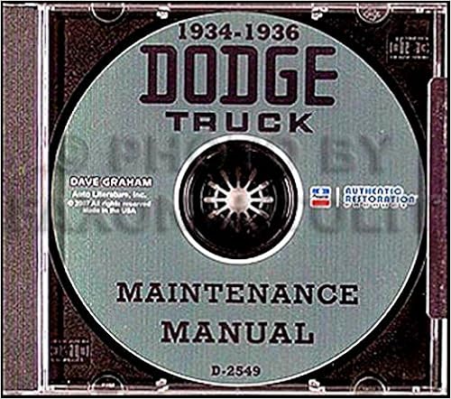 Amazon.com: STEP-BY-STEP 1934 1935 1936 DODGE TRUCK \u0026 PICKUP REPAIR SHOP \u0026  SERVICE MANUAL CD FOR LC, LE-16, LE-17, LE-21, LE-22, LE-30, LE-31, LE-32,  LF-35, LF-36, LF-37, LG-40, LG-41, LG-42, LG-43, LH-45,