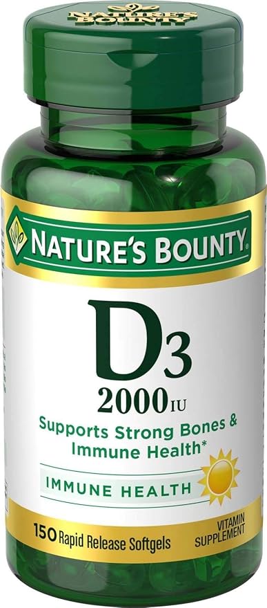 Nature's bounty Super strength d3-2000 vitamin supplement Soft Gel - 100 ct (074312176210)