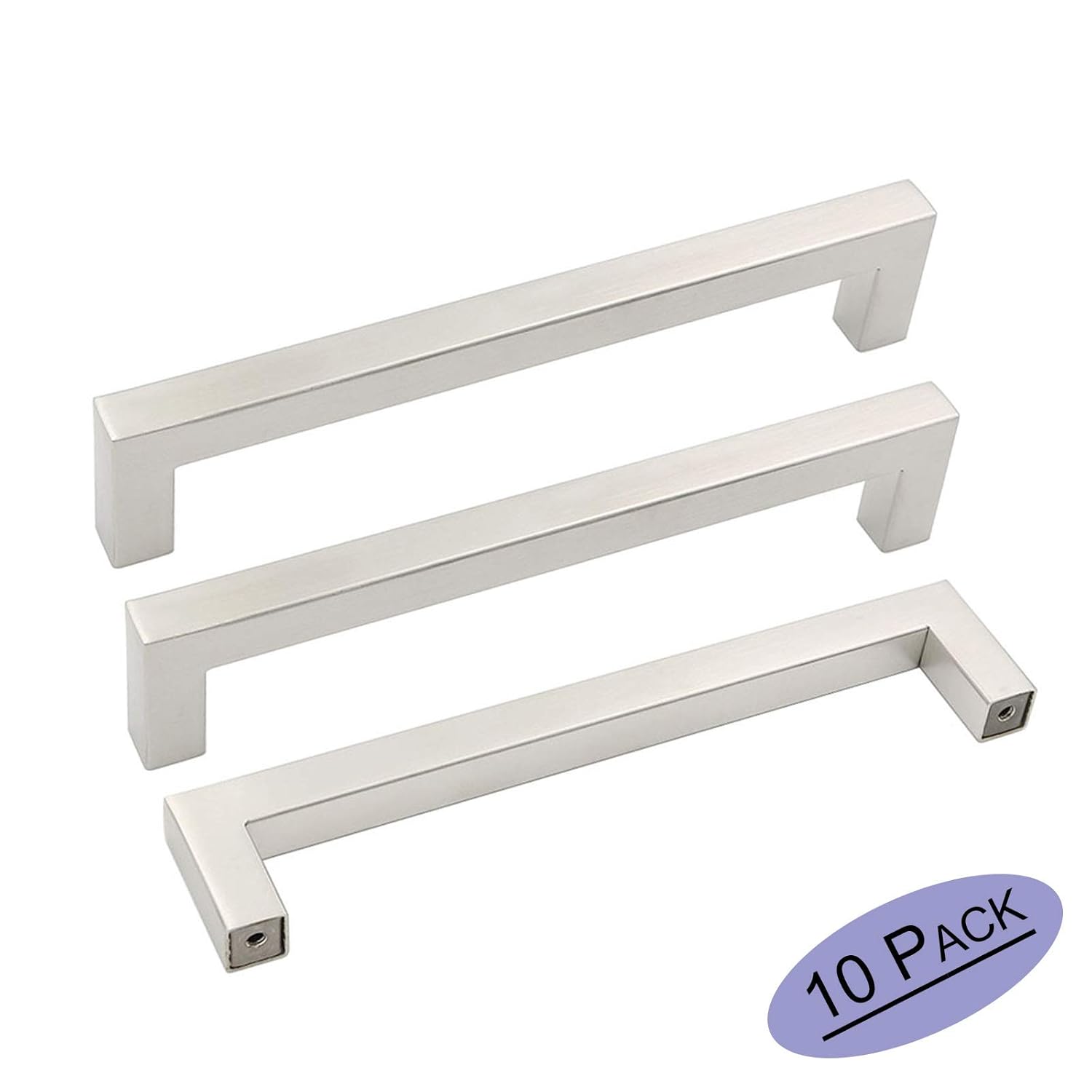 Best Square Kitchen Cabinet Pulls And Knobs Brushed Nickel T Bar 12In